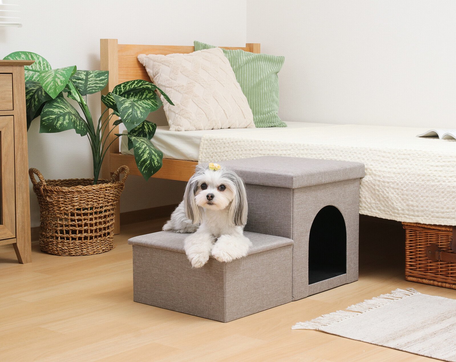 収納付きペットステップ&ハウス - Imagem 7