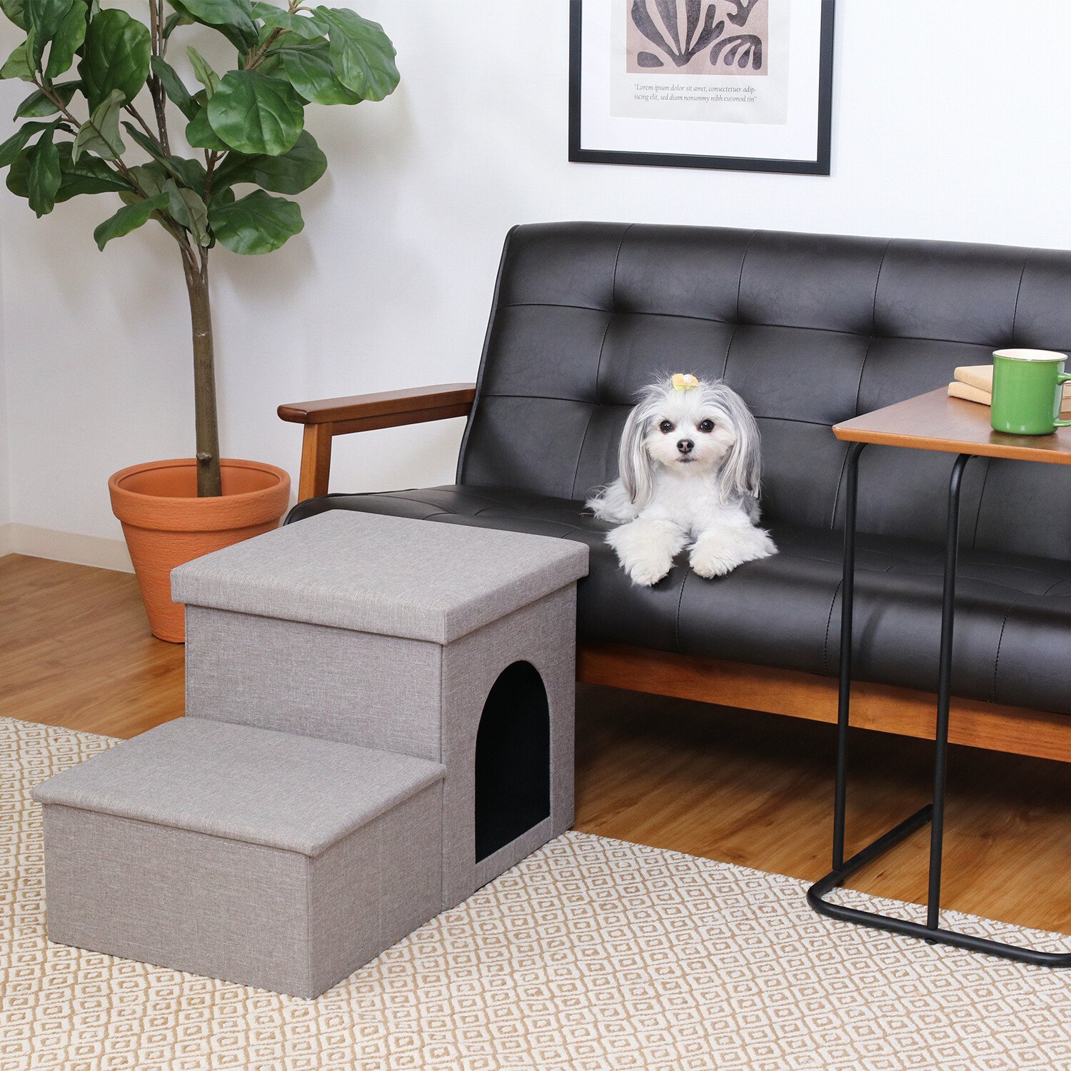 収納付きペットステップ&ハウス - Imagem 6