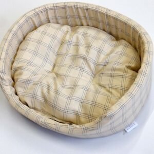 ワンちゃん満足：綿混生地を使用した涼しげなペットソファ　カレン